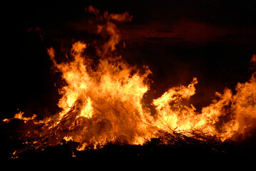 Easter fire as a symbol for natural forces, destruction and myths .