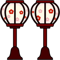 雪洞のイラスト（アウトラインあり）