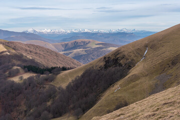 Slope of Mount Adi and the Navarrese and Huesca Pyrenees