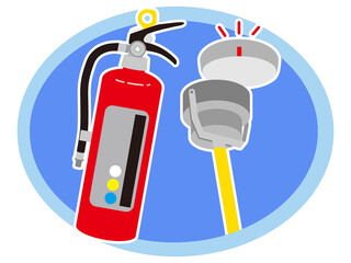 消防点検のイメージイラスト