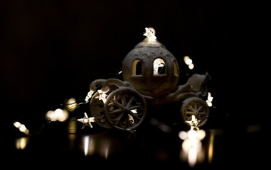 Carriage with lights.