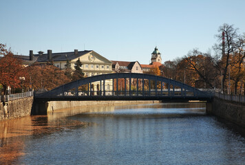 Mlynska stoka in Ceske Budejovice. Czech Republic