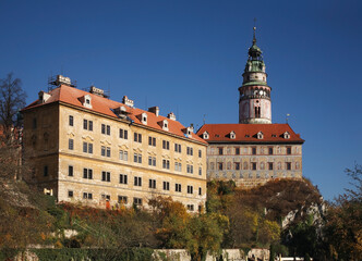 Fototapeta na wymiar Castle in Cesky Krumlov. Czech republic