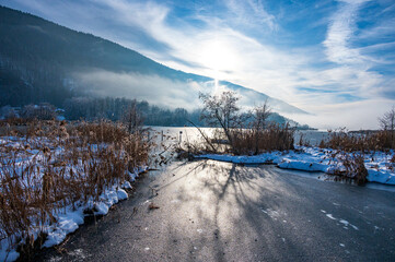 Winterlandschaft Sonnenuntergang