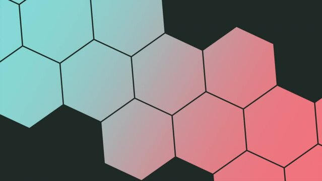 Geometric gradient red and blue low poly pattern, abstract business and corporate style background