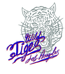 Tattoo tribal wild cats tiger graphic design vector art