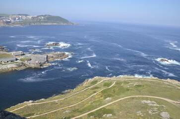 La Coruña, España. Ciudad costera gallega donde destaca su impresionante Torre de Hércules. 