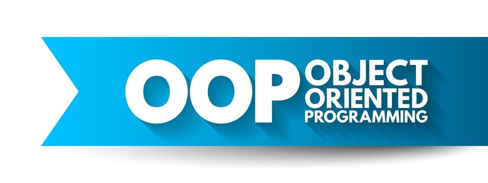 OOP - Object Oriented Programming acronym, technology concept background