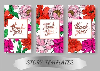 Peony floral botanical flowers. Wild spring leaf wildflower isolated. Black and white engraved ink art.