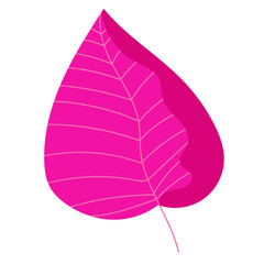 Abstract bright foliage. Flat illustration. Vector illustration