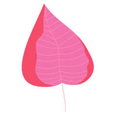 Abstract bright foliage. Flat illustration.