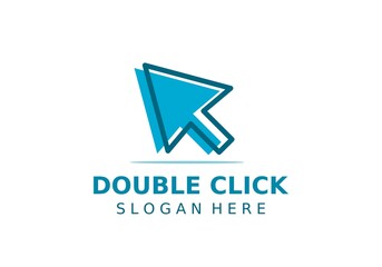 Double click Logo Template Design Vector, Emblem, Design Concept, Creative Symbol, Icon