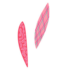 Abstract bright foliage. Flat illustration.