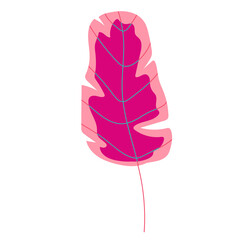 Abstract bright foliage. Flat illustration.