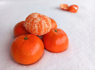 tangerine on the snow 