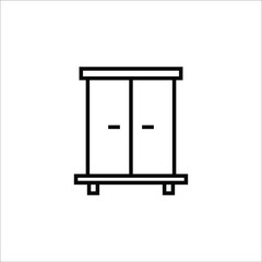 closet icon, vector, illustration, symbol