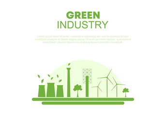 Fototapeta premium Background design elements for sustainable energy development, Environmental and Ecology concept.
