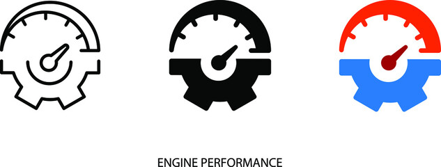 Engine performance icon