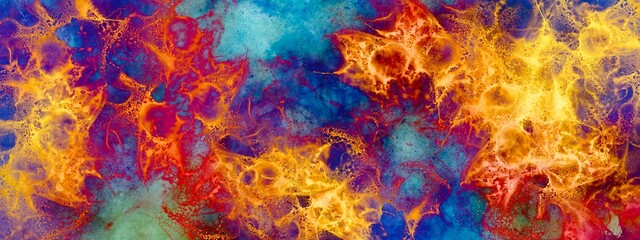 Abstract watercolour painting, coloured marble texture of hand drawn art, brown and yellow honey art for wall pictures, wallpaper artwork, interior decoration