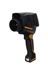thermal imager, device for monitoring the temperature distribution of the investigated surface. front view. apparatus for non-contact measurement of body temperature in public places