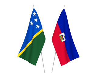 Solomon Islands and Republic of Haiti flags
