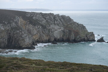 Visual variety observed on the French coast, Bretagne, Finistere. (West); focusing on rocky...