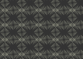 Fabric brush art line pattern