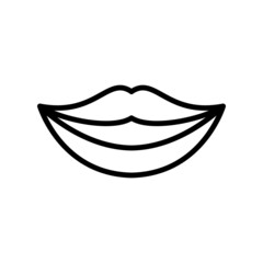 Lips Icon Vector Design Template Illustration Sign And Symbol