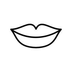 Lips Icon Vector Design Template Illustration Sign And Symbol