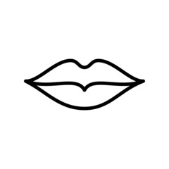 Lips Icon Vector Design Template Illustration Sign And Symbol