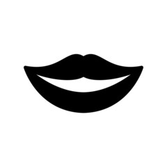 Lips Icon Vector Design Template Illustration Sign And Symbol