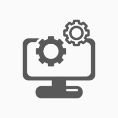 data management icon, project management vector