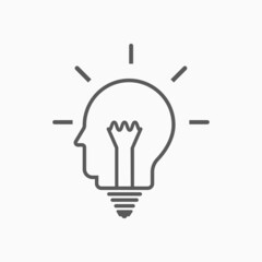 idea icon, creative vector, light illustration
