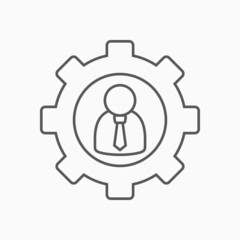 management icon, business concept vector
