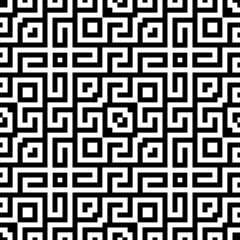 Tribal ornament. Ethnic wallpaper. Ancient mosaic. Embroidery background. Ethnical folk image. Tribe motif. Digital paper, web design, textile print, backdrop. Seamless abstract art. Vector artwork.