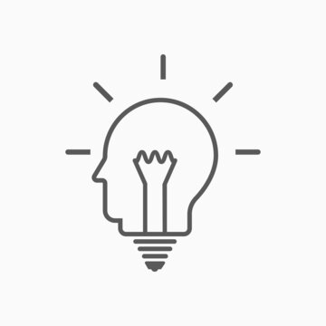 idea icon, creative vector, light illustration