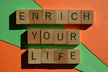 Enrich Your Life as banner headline