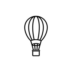 Vector aerostate line icon air balloon line icon EPS 10
