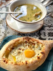 soup with bread
