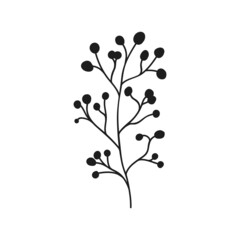 Herbs icon vector set. herbarium illustration sign collection. herb symbol. plant logo.