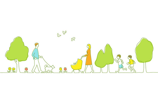 人 散歩 イラスト 線 Images Browse 48 Stock Photos Vectors And Video Adobe Stock