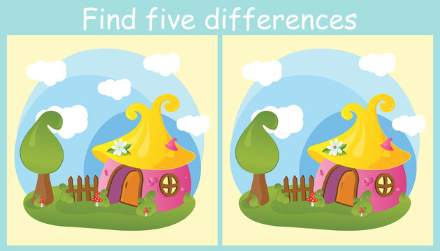 Find Five Differences Fairy House