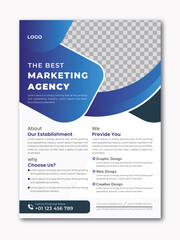 Corporate  And Creative Business Flyer poster pamphlet brochure cover design layout background, vector template in A4 size  