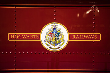 Naklejka premium Hogwarts Express Train at the Making of Harry Potter Studio Tour in the UK