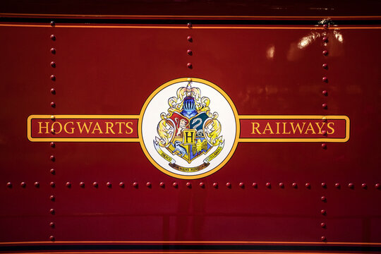 Hogwarts Express Train at the Making of Harry Potter Studio Tour in the UK