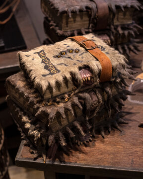 Monster Book of Monsters at the Making of Harry Potter Studio Tour in the UK