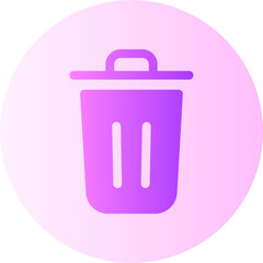 delete gradient icon