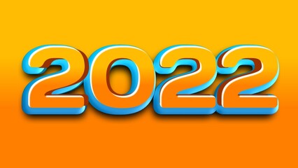 2022 font, text effect