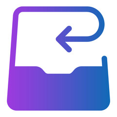 inbox gradient icon