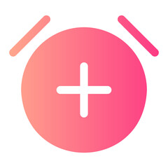 Obraz premium alarm gradient icon